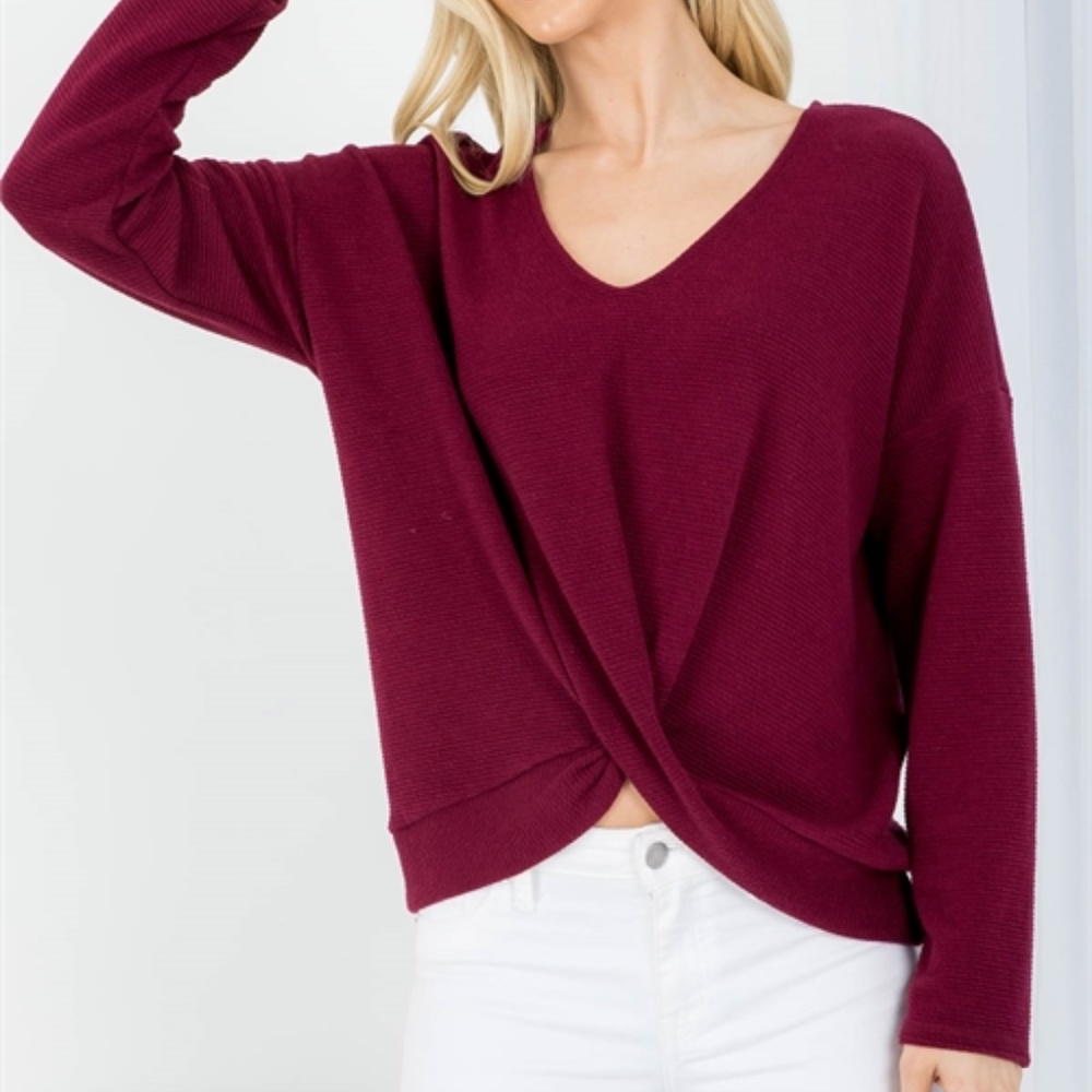 **GOING FAST!**Long sleeve red sweater